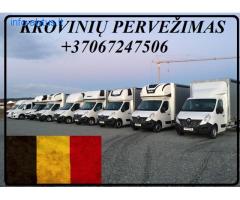 Krovinių Pervežimas kietašoniu mikroautobusiuku Lietuva – Belgija – Lietuva  !