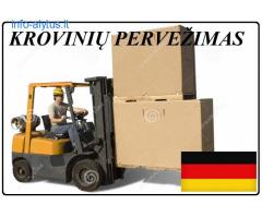 Krovinių Pervežimas tentiniu mikroautobusiuku Lietuva – Vokietija – Lietuva  !