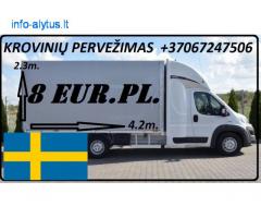 Įmonių ir gyventojų turto perkraustymas (perkraustymo paslaugos) Lietuva / Švedija