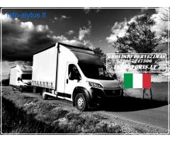 MOTO - Krovinių pervežimas -- PERKRAUSTYMAS -- Italija -- Lietuva