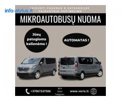 Mikroautobusų nuoma Alytuje ir Kaune