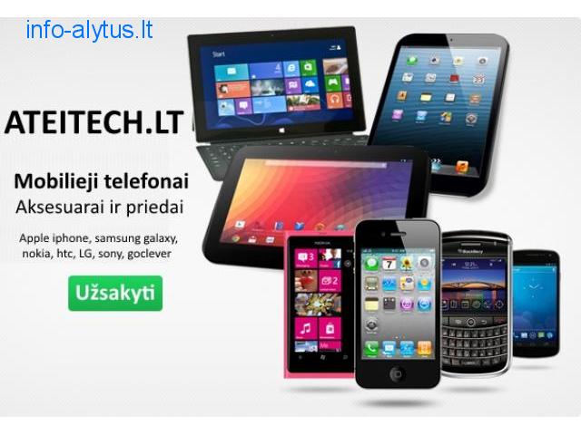 Mobilieji telefonai Samsung, iphone, Nokia, Sony, LG, HTC ir kiti